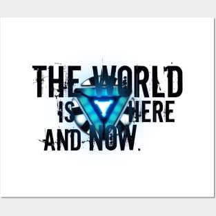 The world is here and now. Posters and Art